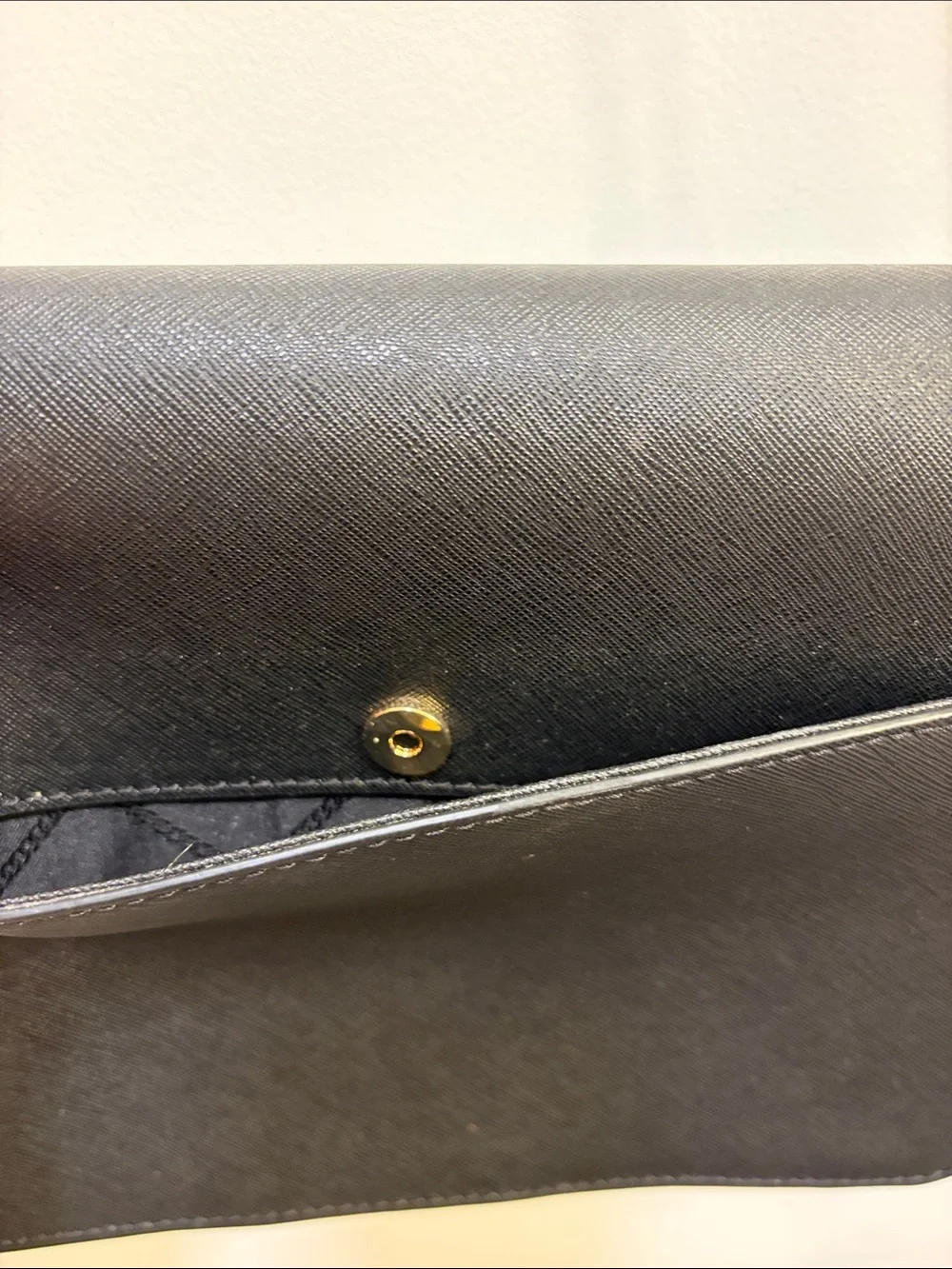 Michael Kors Black Crossbody with Gold Chain